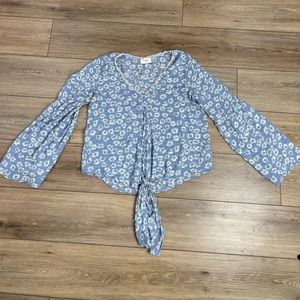 Long Sleeve Top- with front tie